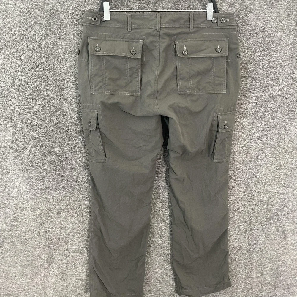 Clothing Arts P^cubed Pants Mens‎ 36x30 Gray Nylon Cargo Travel Pickpocket Proof